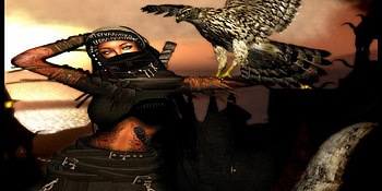 warrior of the night., night, fantasy, hot, girl, warrior HD wallpaper