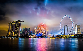 city singapore night, night, holiday, singapore, city HD wallpaper