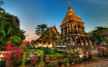 Wat Chiang Man, Thailand HD wallpaper