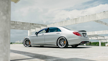 Mercedes S63 AMG Sedan, Silver, Mercedes, Amg, Custom Wheels HD wallpaper