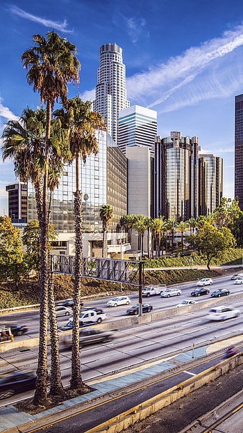 Los Angeles city , Diverse cityscape, Vibrant urban life, Mobile backgrounds HD phone wallpaper