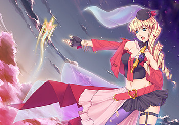 Hear Me, blond hair, long hair, beauty, babe, sexy, magic, eyes, gorgeous, girl, beautiful, woman, anime, fantasy, pretty, galactic fairy, face, sheryl nome HD wallpaper