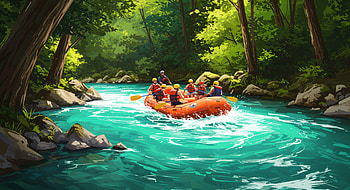 Adventure Awaits: Rafting in, rafting, adventure, nature, river HD wallpaper