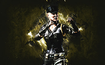 Sonya Blade, Mortal Kombat Mobile, Sonya Blade MK Mobile, Mortal Kombat, yellow stone background, Mortal Kombat Mobile characters, grunge art, Sonya Blade Mortal Kombat HD wallpaper