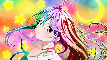 anime, girl, young, color, background HD wallpaper