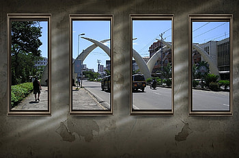 Window on Mombasa, artwork, abstract, graphy, mombasa, kenya HD wallpaper