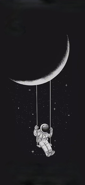 Astrounot on the moon, art HD phone wallpaper