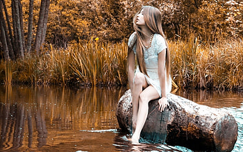 beautiful girl, girl, model, beautiful, nature HD wallpaper