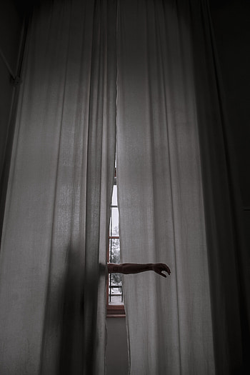 Hand, Miscellanea, Miscellaneous, Shadow, Window, Human, Person, Curtain, Creative, Mysteriousness, Inscrutability HD phone wallpaper