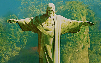 Christ the Redeemer, Serene atmosphere, Spiritual pilgr, Religious devotion HD wallpaper