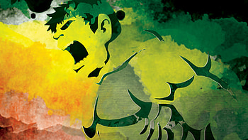 Hulk Watercolor Art, hulk, artwork, artist, superheroes, digital-art HD wallpaper