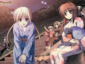 Summer Matsuri, fireworks, anime girl, summer, anime HD wallpaper