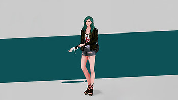 Black Jacket Urban Girl No Apologies, artist, artwork, art, digital-art, anime-girl, artstation HD wallpaper