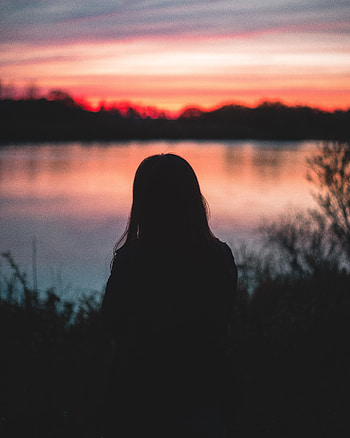 Rivers, Sunset, Sky, Horizon, Dark, Silhouette HD phone wallpaper