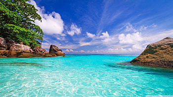 Sea Beach, Fresh, Nice, Clean HD wallpaper