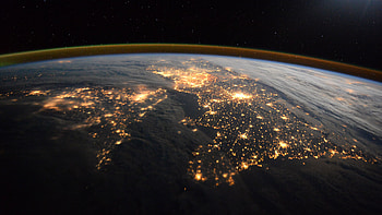 Earth seen from the International Space Station, nature, Earth From Space HD wallpaper