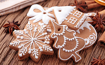 Christmas cookies, Festive treats, Baked goodies, Holiday sweets HD wallpaper