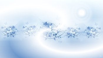 Blue And White Abstract HD wallpaper