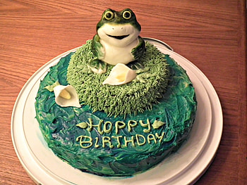Happy Froggy Day, White, Green, Day, Happy, Birtay, Frog, Cake, People HD wallpaper