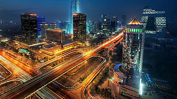 Cities, Sky, Roads, Skyscrapers, Beijing, Peking HD wallpaper