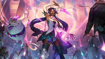 Star Guardian Nilah Skin Splash Art, video game, League Of Legends, Nilah (League Of Legends) HD wallpaper