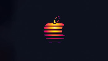 Apple Glowing Logo , apple, computer, logo, dark, black HD wallpaper