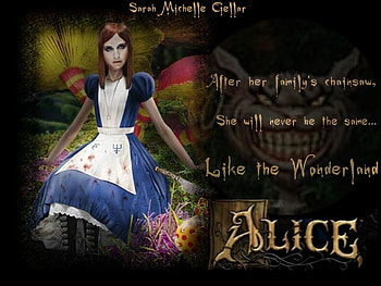 Sarah Michelle Gellar Alice Movie, horror, wonderland, alice, strange HD wallpaper