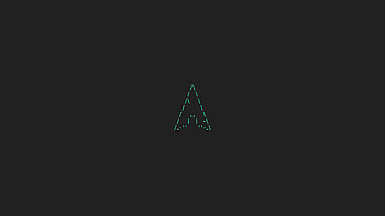 Arch Linux Minimal Logo , arch-linux, linux, computer, minimalism, minimalist, dark HD wallpaper