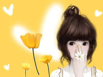 My summer dream..., sunshine, holidays, girl, beautiful, wonderful, summer, poppies, yellow, fields, hearts, nature, flowers, sky, forever HD wallpaper