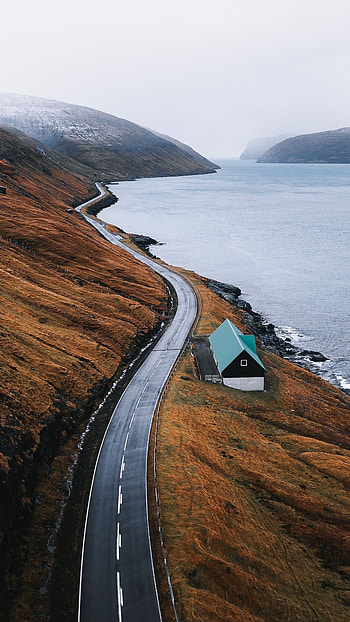 Scenic drives, Lake reflections, Serene beauty, Captivating graphy HD phone wallpaper