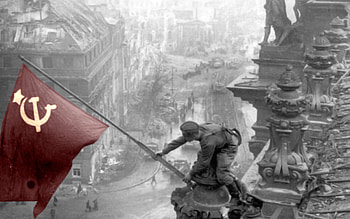 Berlin Russian Flags Selective Coloring USSR War World II HD wallpaper