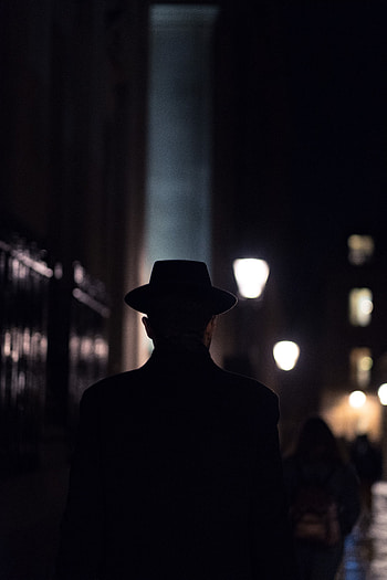 Dark, Silhouette, Sadness, Human, Person, Hat, Sorrow, Melancholy HD phone wallpaper