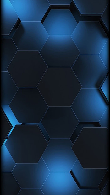 Honeycomb, Blue , Geometric pattern, Abstract backgrounds HD phone wallpaper