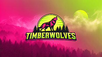 Minnesota Timberwolves Ultra – Bold Wolves in Vibrant Forest Scene, Minnesota Timberwolves, wolf, logo, forest HD wallpaper