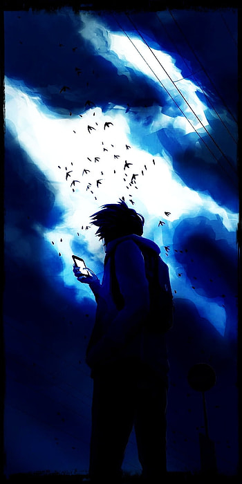Midnight, sky, art HD phone wallpaper