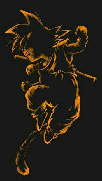 goku silhouette . Dragon ball super manga, Anime dragon ball super, Dragon ball painting, Goku Sketch HD phone wallpaper