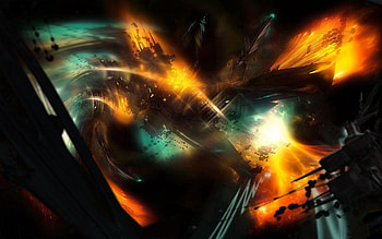 Abstract, Shine, Light, Lines, Color, Explosion, Immersion HD wallpaper