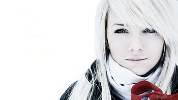 Winter Blonde, winter, natural, blonde, cold, beautiful, natural beauty, beauty, face, warm HD wallpaper