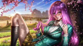 Moka Akashiya Anime Girl, anime-girl, anime, artist, artwork, digital-art, deviantart HD wallpaper