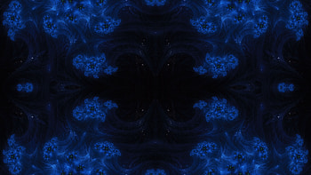 Trippy Psychedelic Fractal, trippy, psychedelic, black, dark, blue, Abstract, fractal, abstract blue, abstract black HD wallpaper