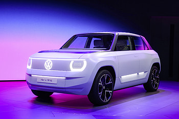 Volkswagen ID. Life, white electric car, 2021 HD wallpaper