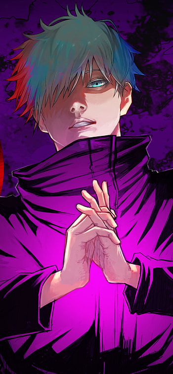 Satoru Gojo in School Uniform – Striking Blue Eyes Jujutsu Kaisen, school uniform, blue eyes, Satoru Gojo, Anime, Jujutsu Kaisen HD phone wallpaper