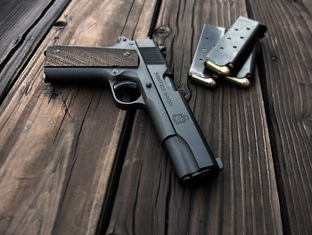Springfield, hand gun, gun, pistol HD wallpaper