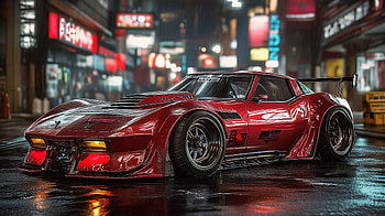 Futuristic Red Car : Striking Design in Motion, vehicle, futuristic car, red car HD wallpaper