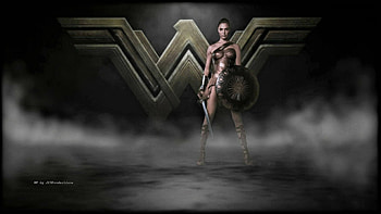 Wonder Woman In The Shadows, amazon warrior, wonder woman, backgrounds, nexus, fan art, superman, dc comics, shadows, , 1920x1080 only, anime, batman, diana prince HD wallpaper