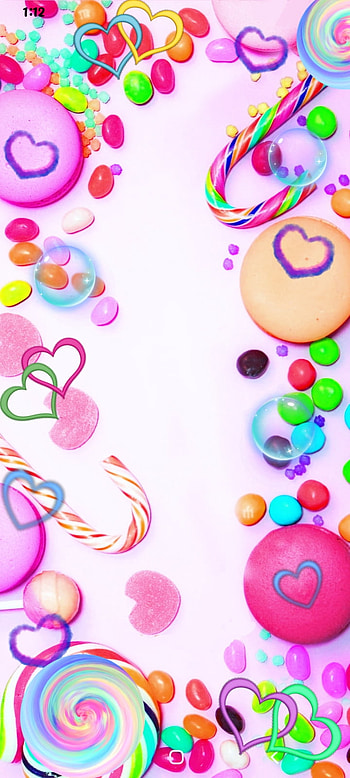 Candy Rainbows, pink, neon, colorful HD phone wallpaper