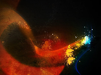 Abstract, Dark, Shine, Light, Paint, Stains, Spots HD wallpaper