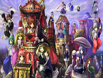 parades of fun, parades, anime girl, anime, colors, women, female HD wallpaper