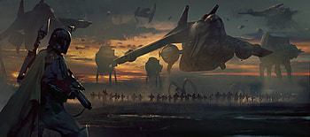 Boba fett , star wars, art, imperial march - . HD wallpaper