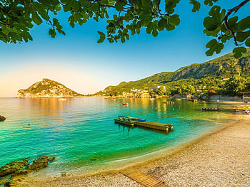 Corfu travels, Ionian Sea, Beaches, Greece HD wallpaper